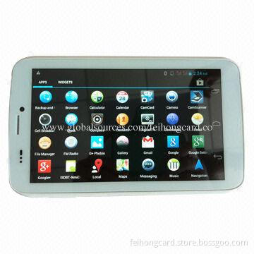 3G Tablet PC, MT6589 Quad-core 1.5GHz, Android 4.2 .2, 1GB/8GB